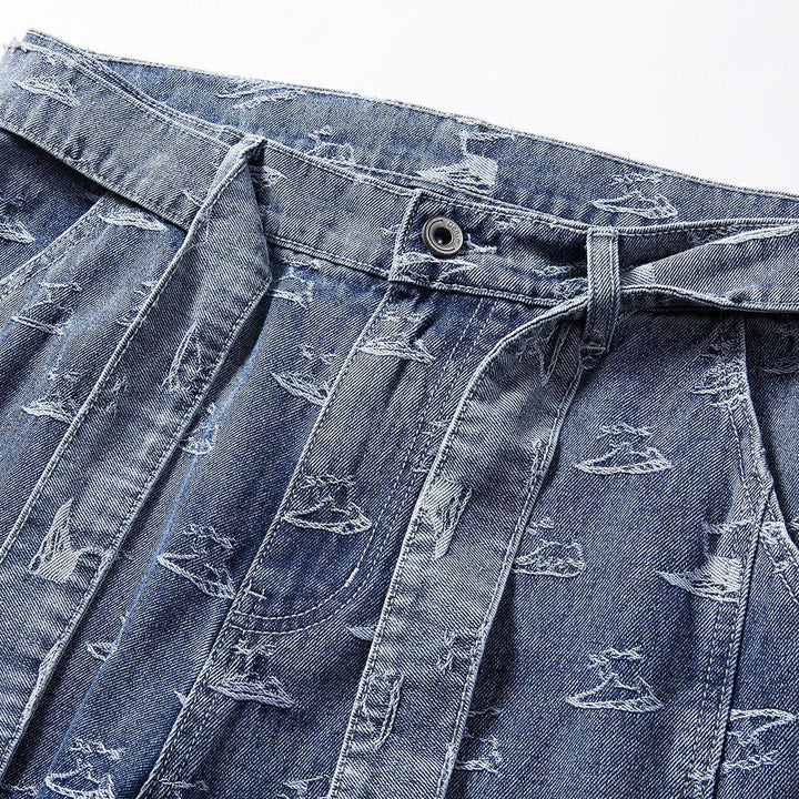 TALISHKO - Full Small Print Jeans - streetwear fashion, outfit ideas - talishko.com