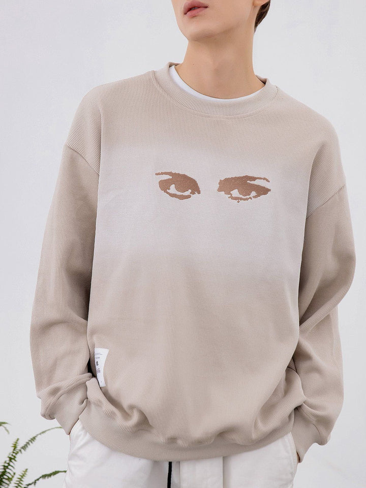 TALISHKO™ - Gradient "Eye" Print Sweatshirt streetwear fashion - talishko.com