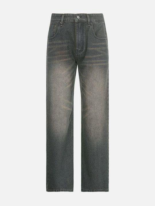 TALISHKO - Gradient Washed High Rise Jeans - streetwear fashion, outfit ideas - talishko.com