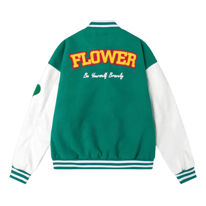 TALISHKO - Green FLOWER Jacket - streetwear fashion, outfit ideas - talishko.com