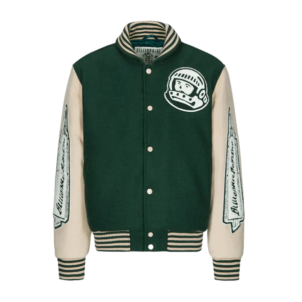 TALISHKO - HEART MIND Green Baseball Jacket - streetwear fashion, outfit ideas - talishko.com