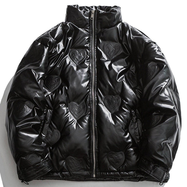 Louis Vuitton Black Leather 'Boyhood' Puffer Vest
