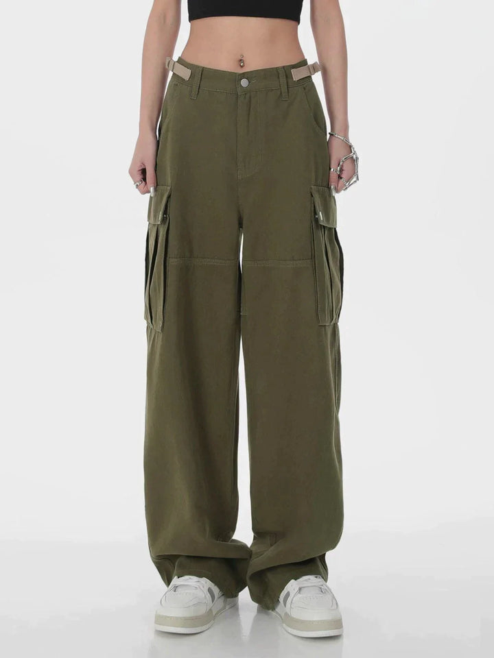 TALISHKO - Hip Hop Straight Cargo Pants - streetwear fashion, outfit ideas - talishko.com