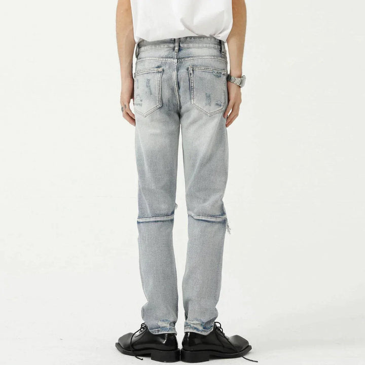 TALISHKO - Hole Design Jeans - streetwear fashion, outfit ideas - talishko.com