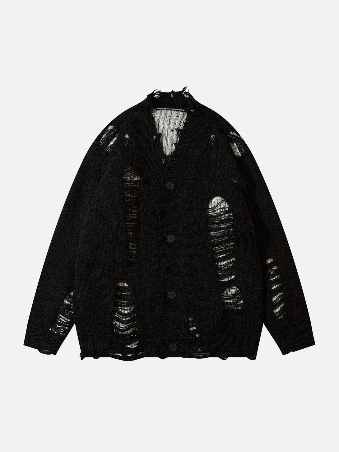 TALISHKO - Hole Fake Two Cardigan - streetwear fashion, outfit ideas - talishko.com