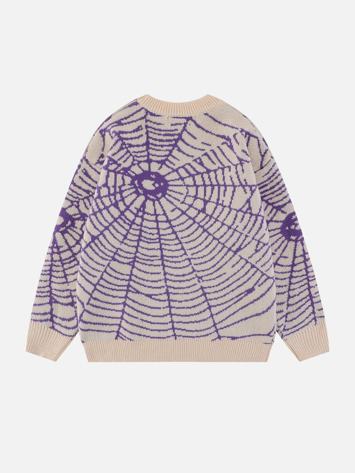 TALISHKO™ - "Hunting" Spider Web Knit Sweater streetwear fashion - talishko.com
