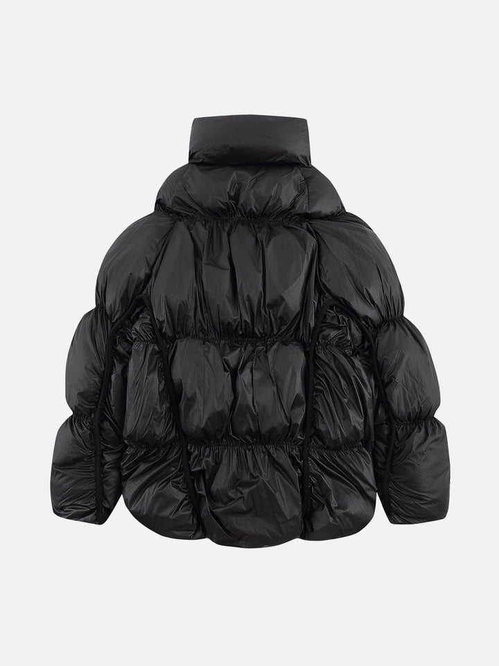 TALISHKO - Irregular Split Pleats Winter Coat - streetwear fashion, outfit ideas - talishko.com