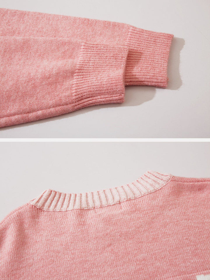 TALISHKO - Juicy Peach Flocking Sweater - streetwear fashion, outfit ideas - talishko.com