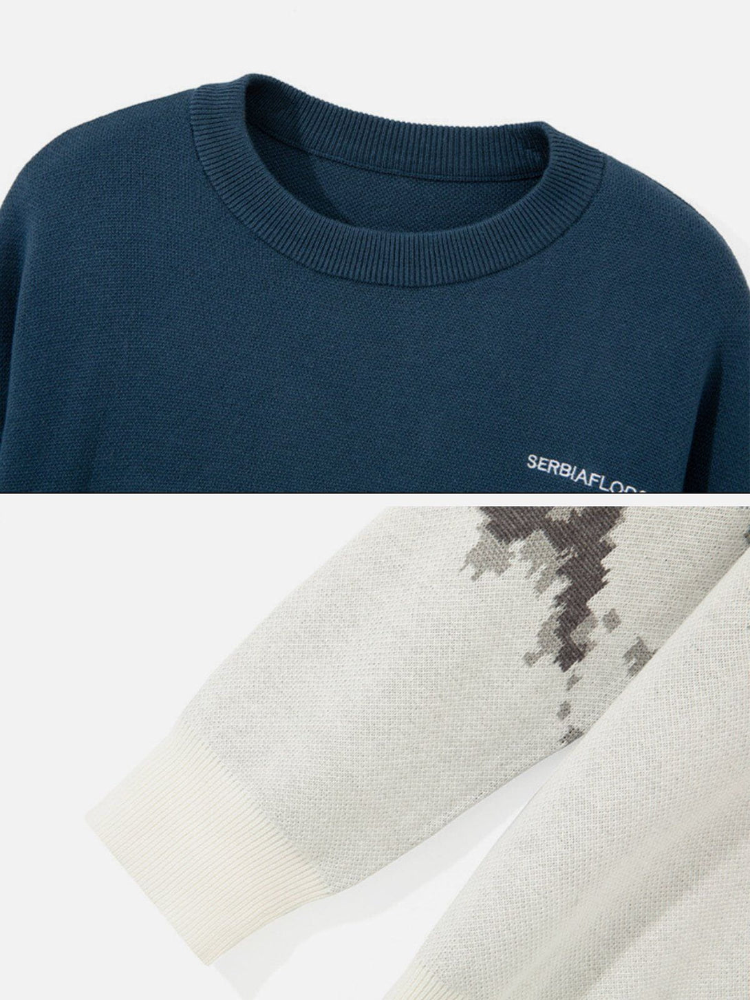 TALISHKO - Landscape Snow Mountain Jacquard Sweater - streetwear fashion, outfit ideas - talishko.com