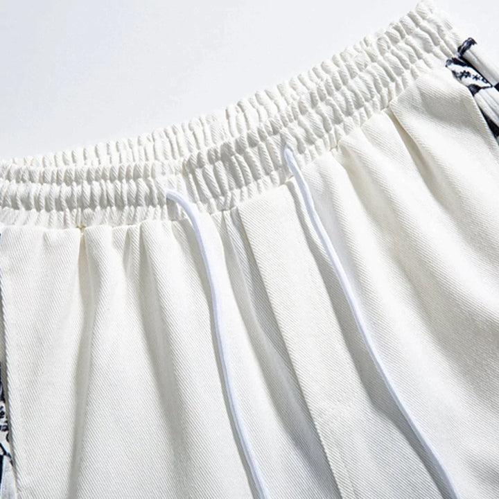 TALISHKO - Lattice Stitching Sweatpants - streetwear fashion, outfit ideas - talishko.com