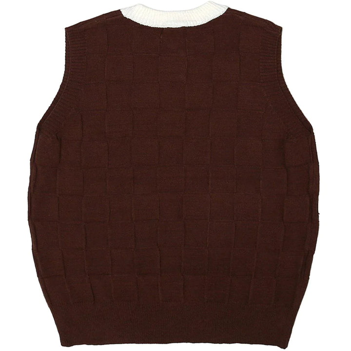 TALISHKO - Lattice Sweater Vest - streetwear fashion, outfit ideas - talishko.com