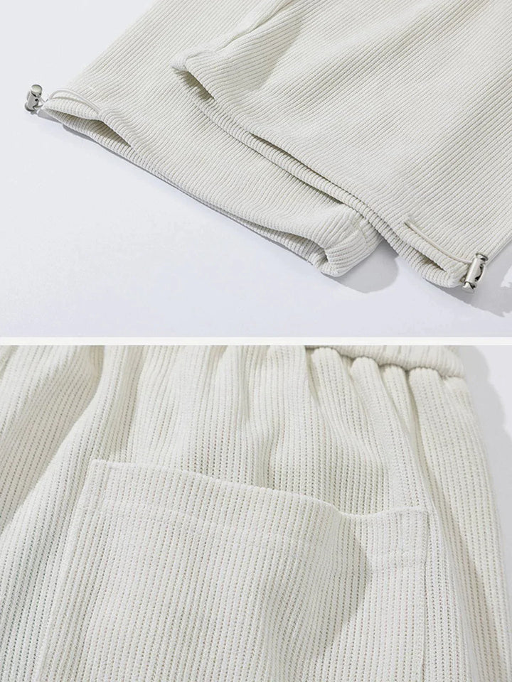TALISHKO - Letter Drawstring Sweatpants - streetwear fashion, outfit ideas - talishko.com