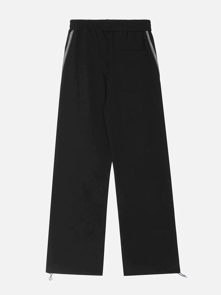 TALISHKO™ - Letter Print Zipper Design Pants streetwear fashion - talishko.com