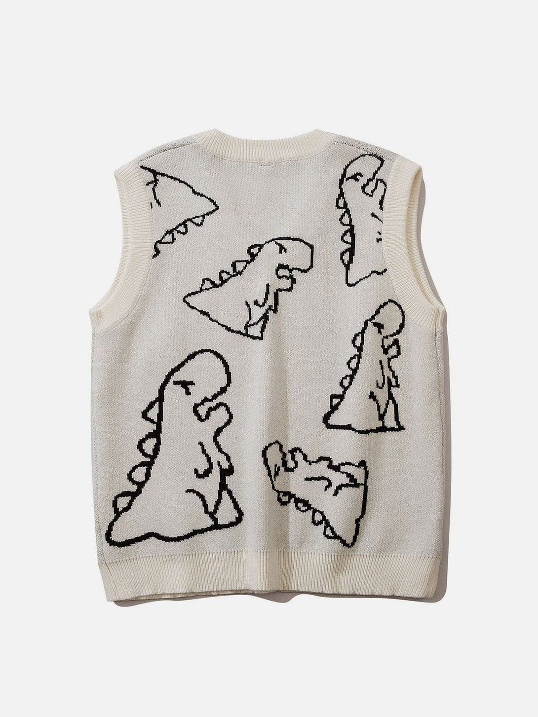 TALISHKO - Little Dinosaur Graphic Sweater Vest - streetwear fashion, outfit ideas - talishko.com