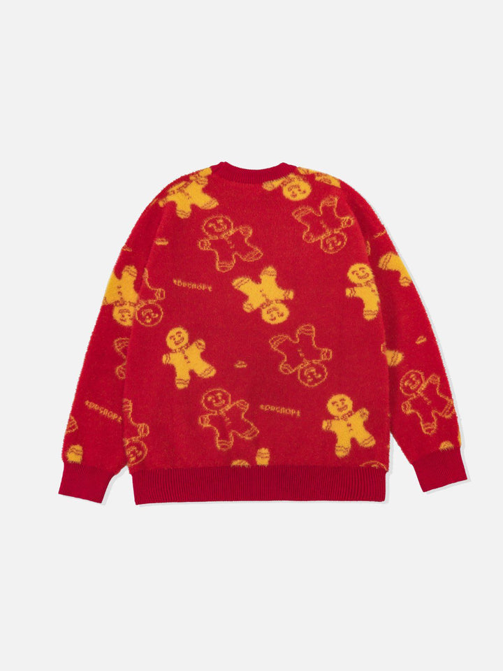 TALISHKO - Little Gingerbread Print Sweater - streetwear fashion, outfit ideas - talishko.com