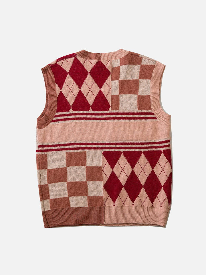 TALISHKO - Love Weaving Layering Style Sweater Vest - streetwear fashion, outfit ideas - talishko.com