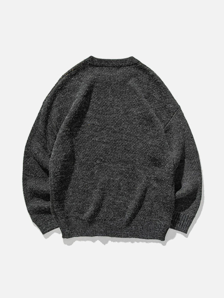 TALISHKO - Lucky Cat Knit Sweater - streetwear fashion, outfit ideas - talishko.com