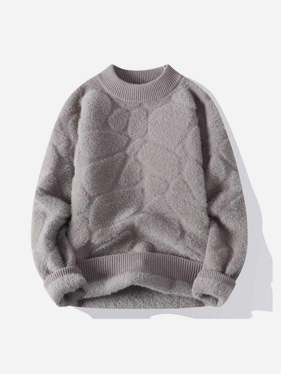 TALISHKO - Mink Fleece Solid Warm Sweater - streetwear fashion, outfit ideas - talishko.com