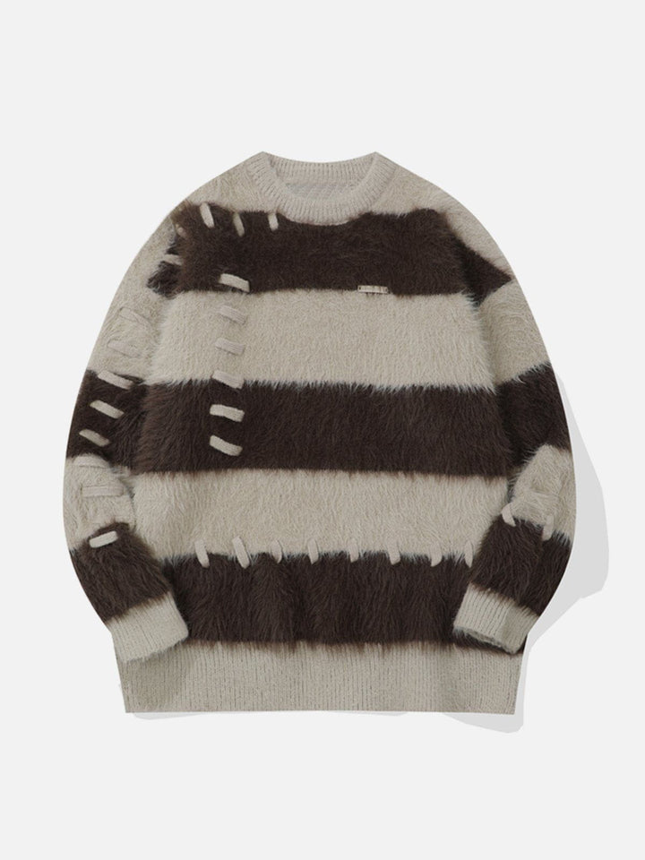 TALISHKO - Mohair Stripe Sweater - streetwear fashion, outfit ideas - talishko.com