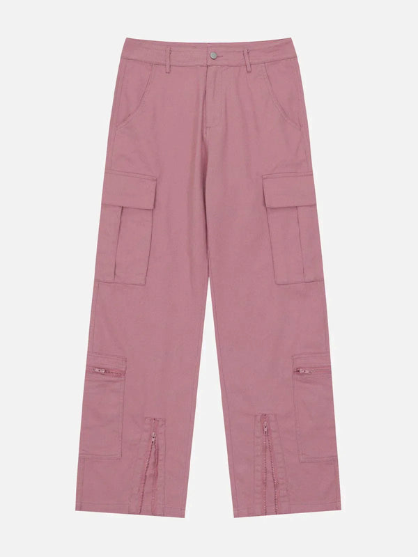 TALISHKO - Multi-Pocket Split Pants - streetwear fashion, outfit ideas - talishko.com