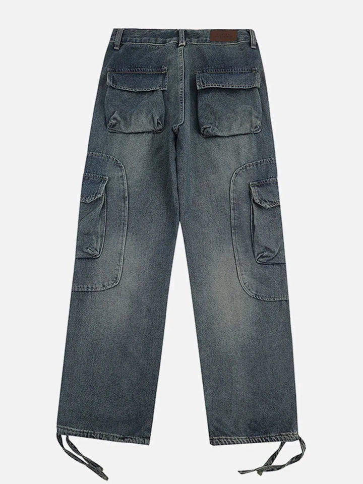 TALISHKO - Multi-pocket Cargo Jeans - streetwear fashion, outfit ideas - talishko.com