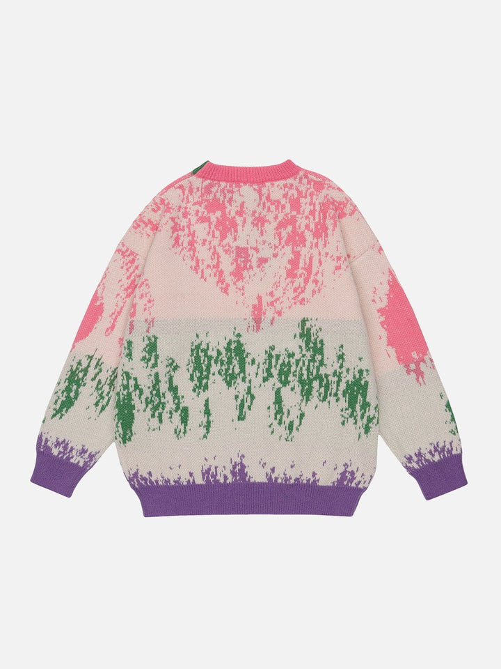 TALISHKO - Multicolor Tie-Dye Knit Sweater - streetwear fashion, outfit ideas - talishko.com