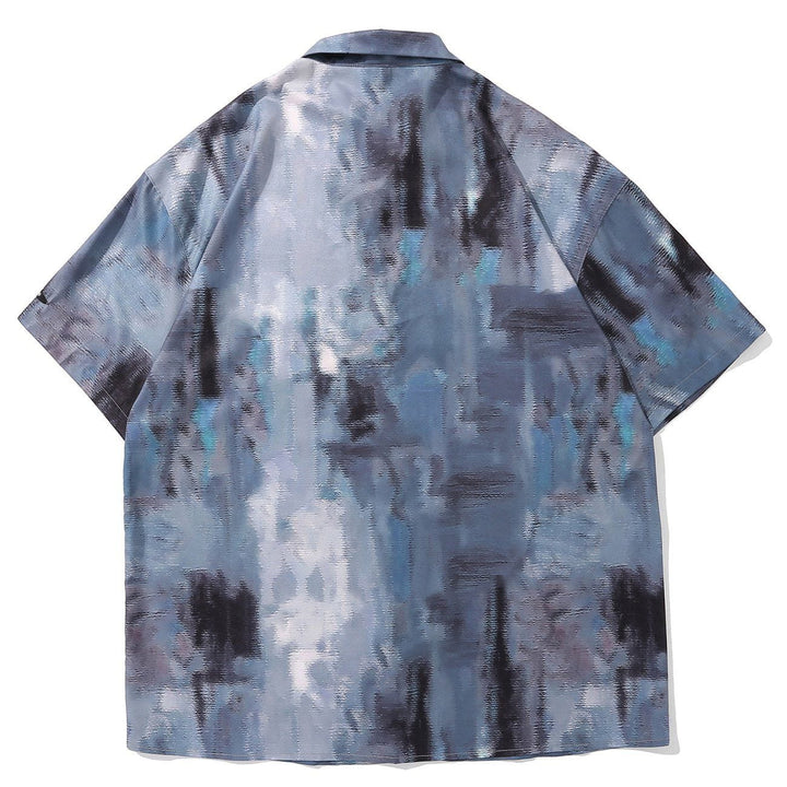 TALISHKO - Oil Painting Print Short-sleeved Shirt - streetwear fashion, outfit ideas - talishko.com