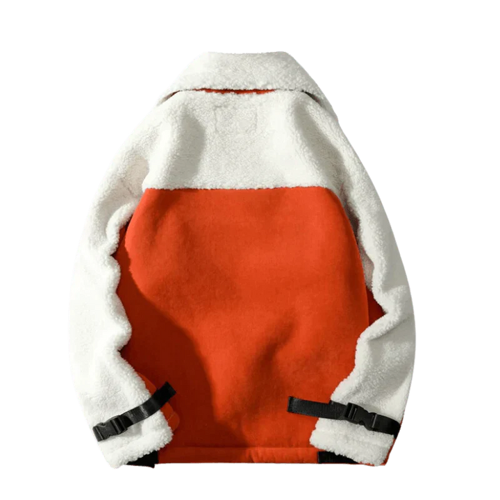 TALISHKO - Orange Wool Jacket - streetwear fashion, outfit ideas - talishko.com