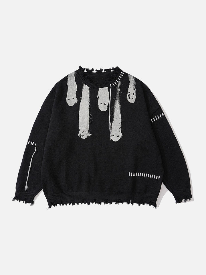 TALISHKO - "Out Of Body" Knit Sweater - streetwear fashion, outfit ideas - talishko.com