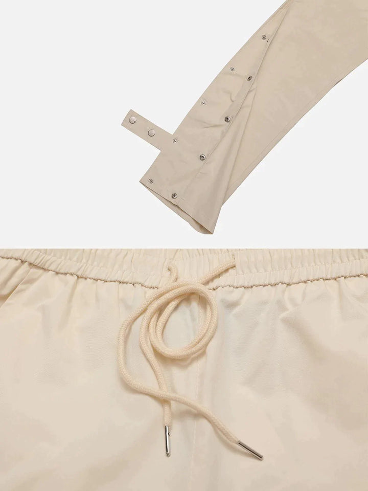TALISHKO - Pant Cuff Buttons Pants - streetwear fashion, outfit ideas - talishko.com