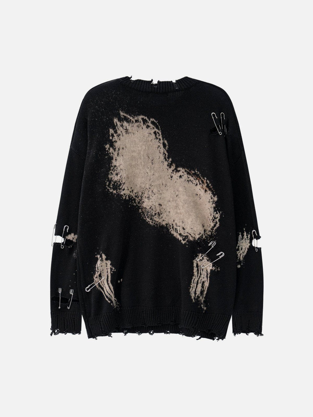 TALISHKO - Paperclip Broken Design Knit Sweater - streetwear fashion, outfit ideas - talishko.com