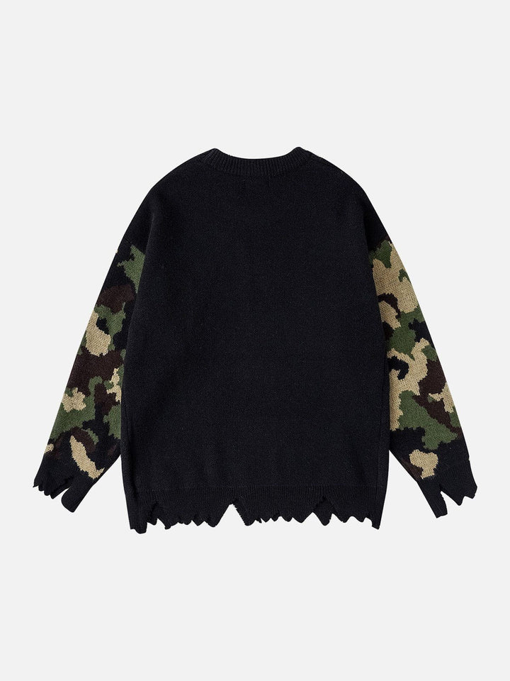 TALISHKO™ - Patchwork Camouflage Sweater streetwear fashion - talishko.com