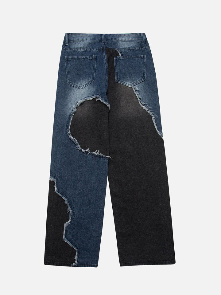 TALISHKO - Patchwork Jeans - streetwear fashion, outfit ideas - talishko.com