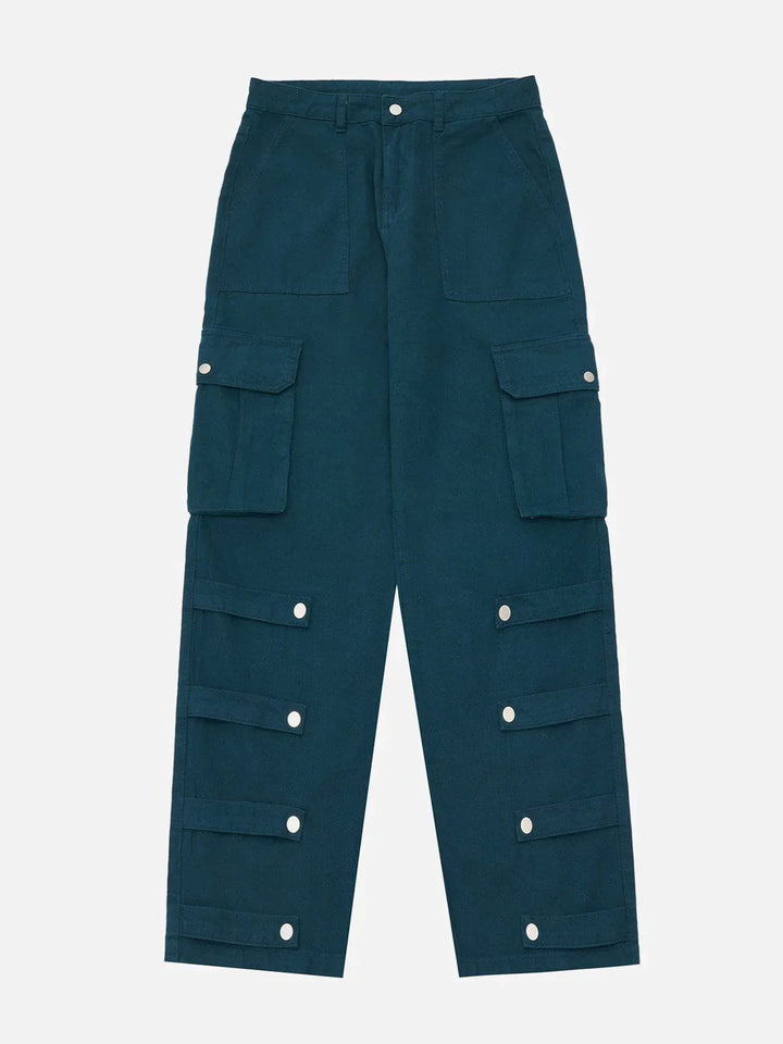 TALISHKO - Patchwork Pockets with Flap Pants - streetwear fashion, outfit ideas - talishko.com
