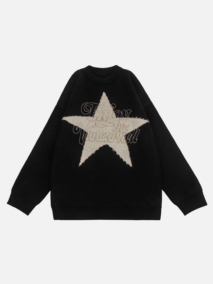 TALISHKO - Pentagram Patchwork Sweater