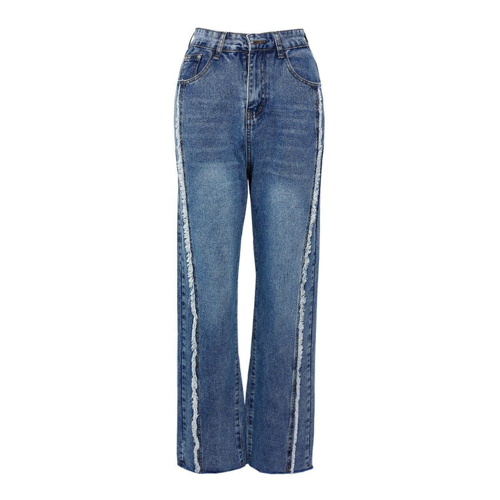 TALISHKO - Pocket Frayed Jeans - streetwear fashion, outfit ideas - talishko.com