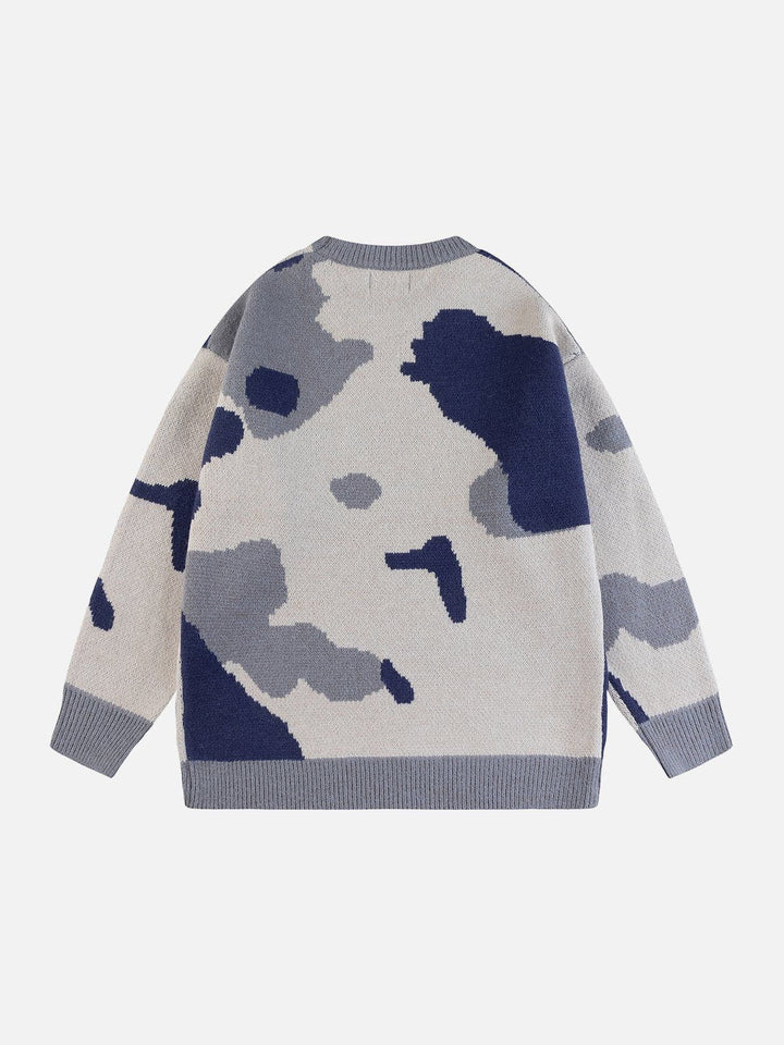 TALISHKO™ - Polar Bear Patchwork Sweater streetwear fashion - talishko.com