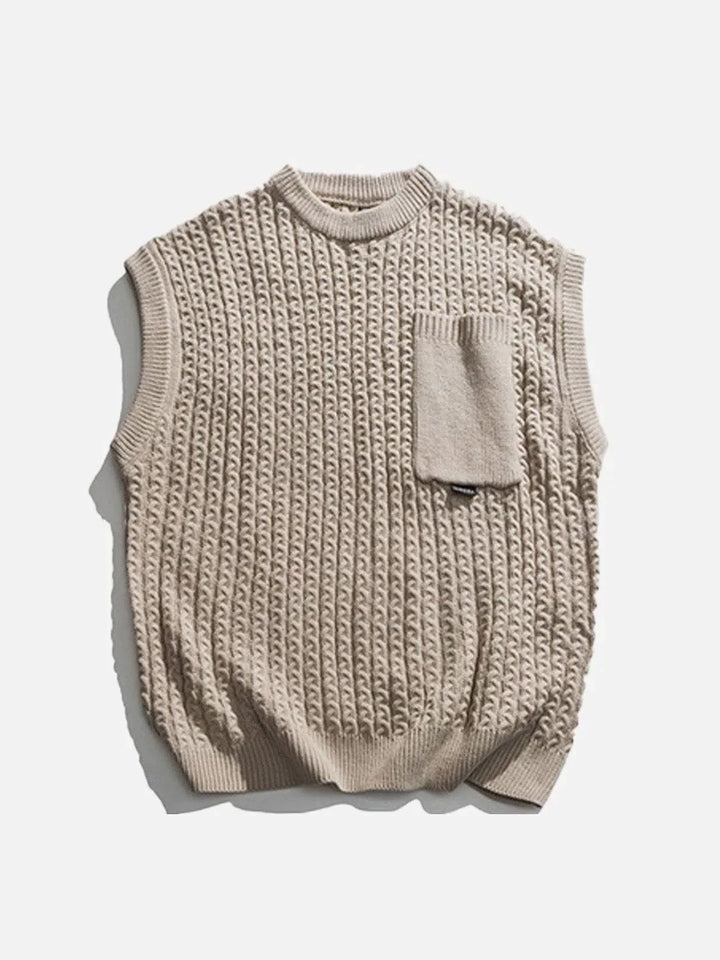 TALISHKO - Pure Color Simple Sweater Vest - streetwear fashion, outfit ideas - talishko.com