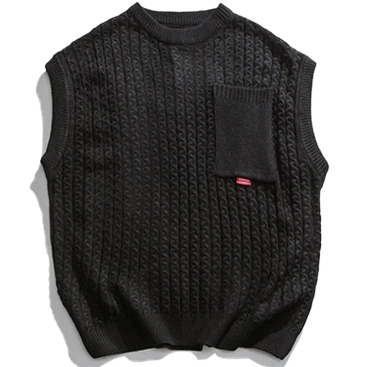 TALISHKO - Pure Color Simple Sweater Vest - streetwear fashion, outfit ideas - talishko.com