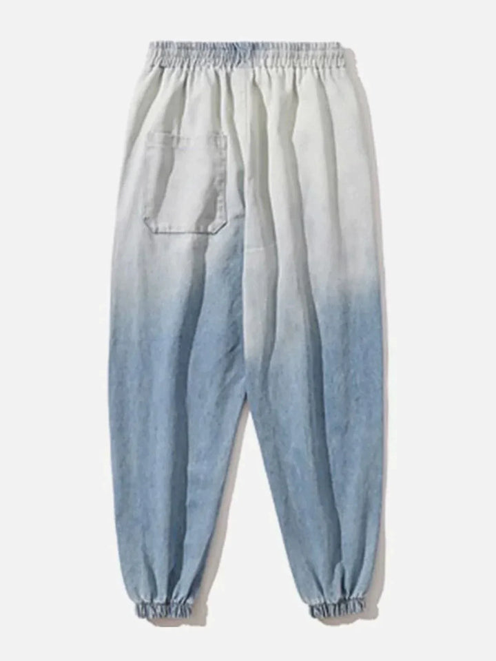 TALISHKO - Rendered Letter Print Jeans - streetwear fashion, outfit ideas - talishko.com