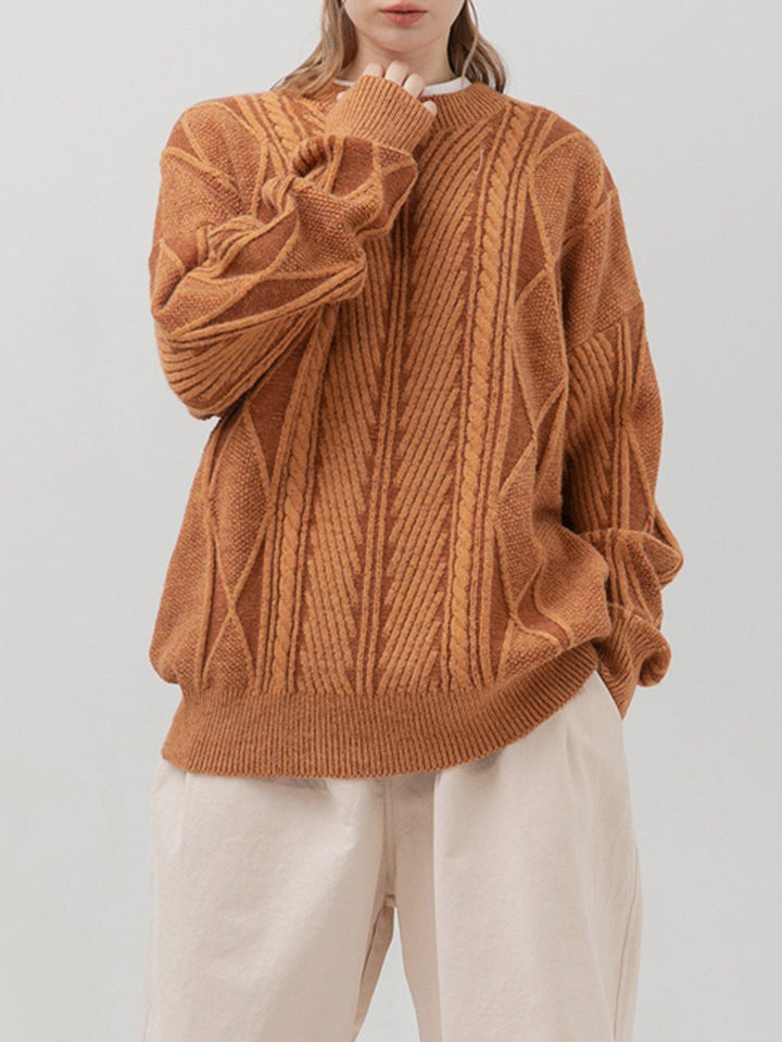 TALISHKO - Rhombus Knit Sweater - streetwear fashion, outfit ideas - talishko.com