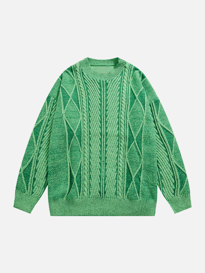 TALISHKO - Rhombus Knit Sweater - streetwear fashion, outfit ideas - talishko.com