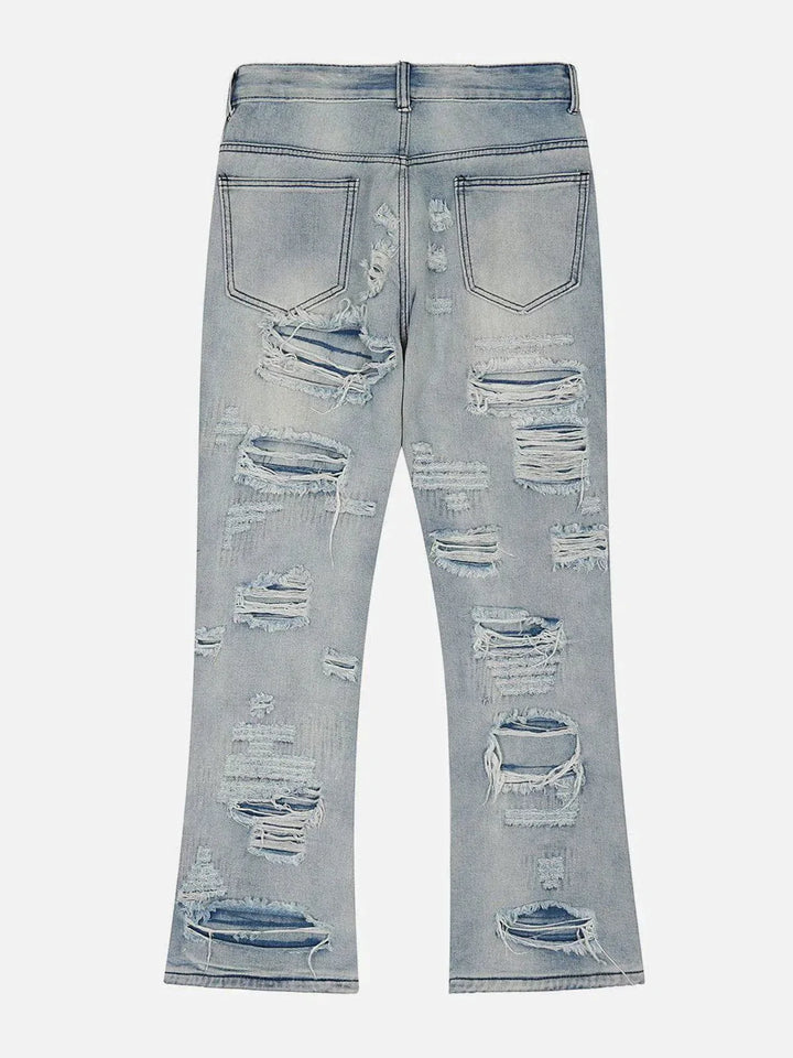 TALISHKO - Ripped Hole Jeans - streetwear fashion, outfit ideas - talishko.com