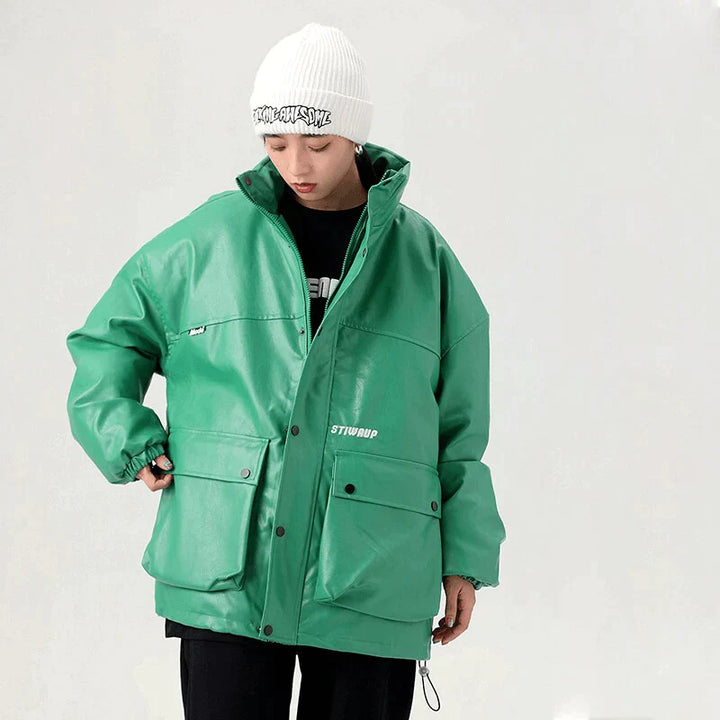 TALISHKO - STIWAUP Green Jacket - streetwear fashion, outfit ideas - talishko.com