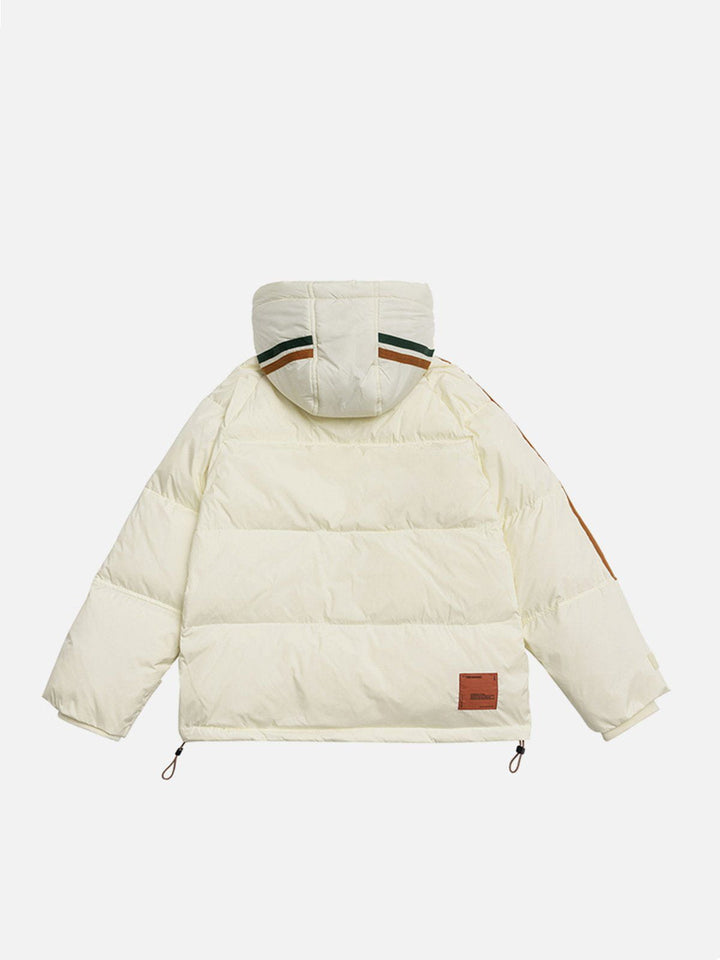 TALISHKO - Side Stripe Multi Pocket Winter Coat - streetwear fashion, outfit ideas - talishko.com