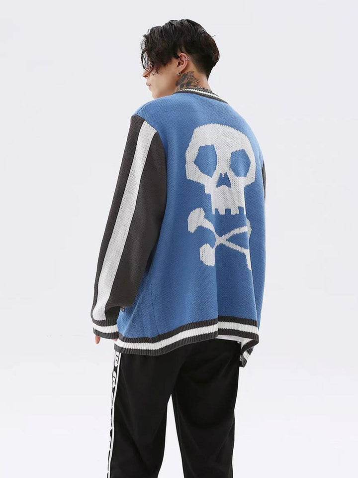 TALISHKO™ - Skeleton Stitching Color Sweater streetwear fashion - talishko.com