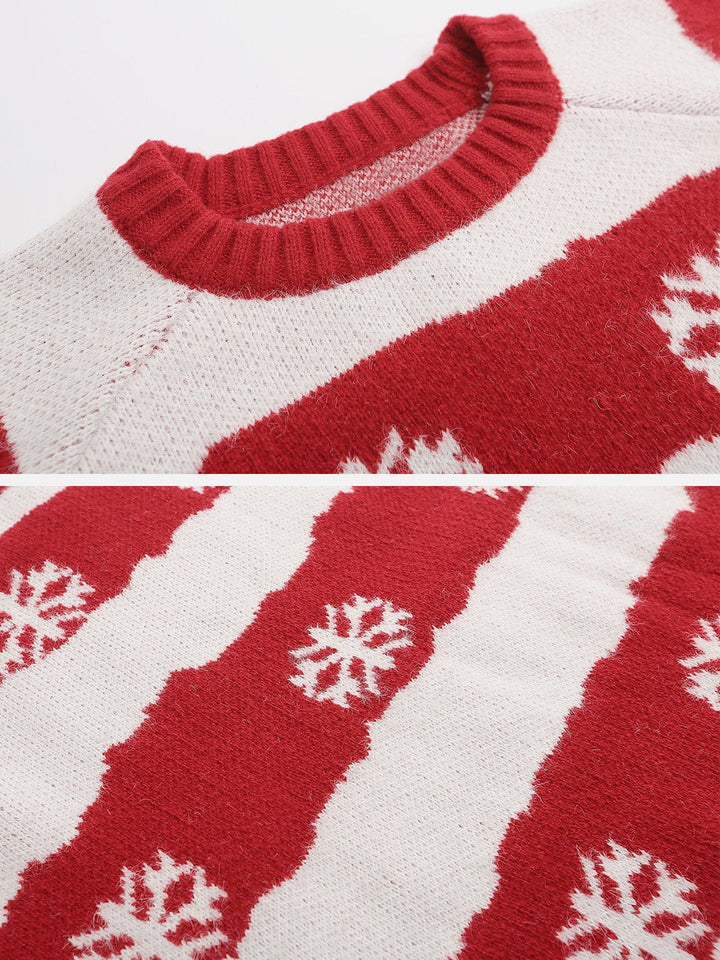 TALISHKO™ - Snowflake Embroidery Sweater streetwear fashion - talishko.com