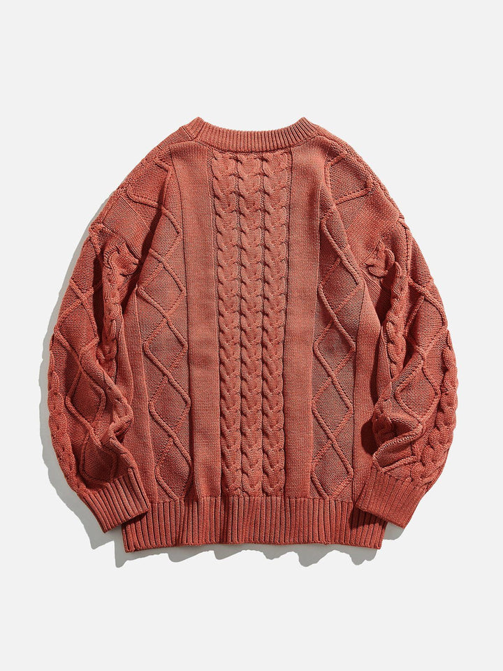 TALISHKO - Solid Braided Sweater - streetwear fashion, outfit ideas - talishko.com