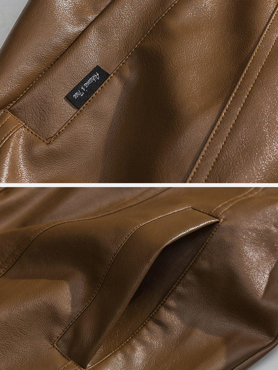 TALISHKO -  Solid Color PU Jacket - streetwear fashion, outfit ideas - talishko.com