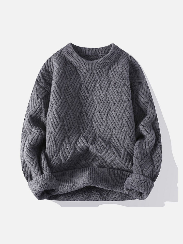 TALISHKO - Solid Color Weave Cozy Sweater - streetwear fashion, outfit ideas - talishko.com